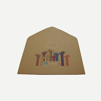 Fashion Logo printing High Quality Bio-friendly Paper Envelopes Wholesale Western Style Envelope